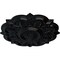 Ekena Millwork Deria Ceiling Medallion (Fits Canopies up to 6"), Hand-Painted Jet Black, 20 1/4"OD x 1 1/2"P CM20DRBLF - alternate 2
